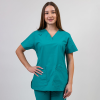 Bluza medicala Lotus Flex, stretch, aqua, CVC-NP1 2XS