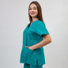 Bluza medicala Lotus Flex, stretch, aqua, CVC-NP1