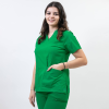 Bluza medicala Lotus Flex, stretch, verde chirurgical, CVC-NP1