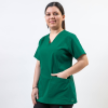 Bluza medicala Lotus Flex, stretch, verde hunter, CVC-NP1