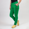 Pantaloni medicali Lotus Flex, stretch, cu snur, verde chirurgical inchis, TS-SP3 2XS