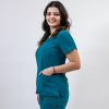 Bluza medicala Lotus Flex, stretch, turcoaz inchis, TS-NP10