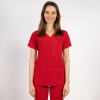 Bluza medicala Lotus Flex, stretch, rosu, TS-NP10