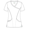 Bluza medicala Lotus Flex, stretch, rosu, TRS-NP13