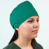 Boneta medicala stretch Lotus Flex, verde hunter, CVC-HN3