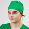 Boneta medicala stretch Lotus Flex, verde chirurgical, CVC-HN3