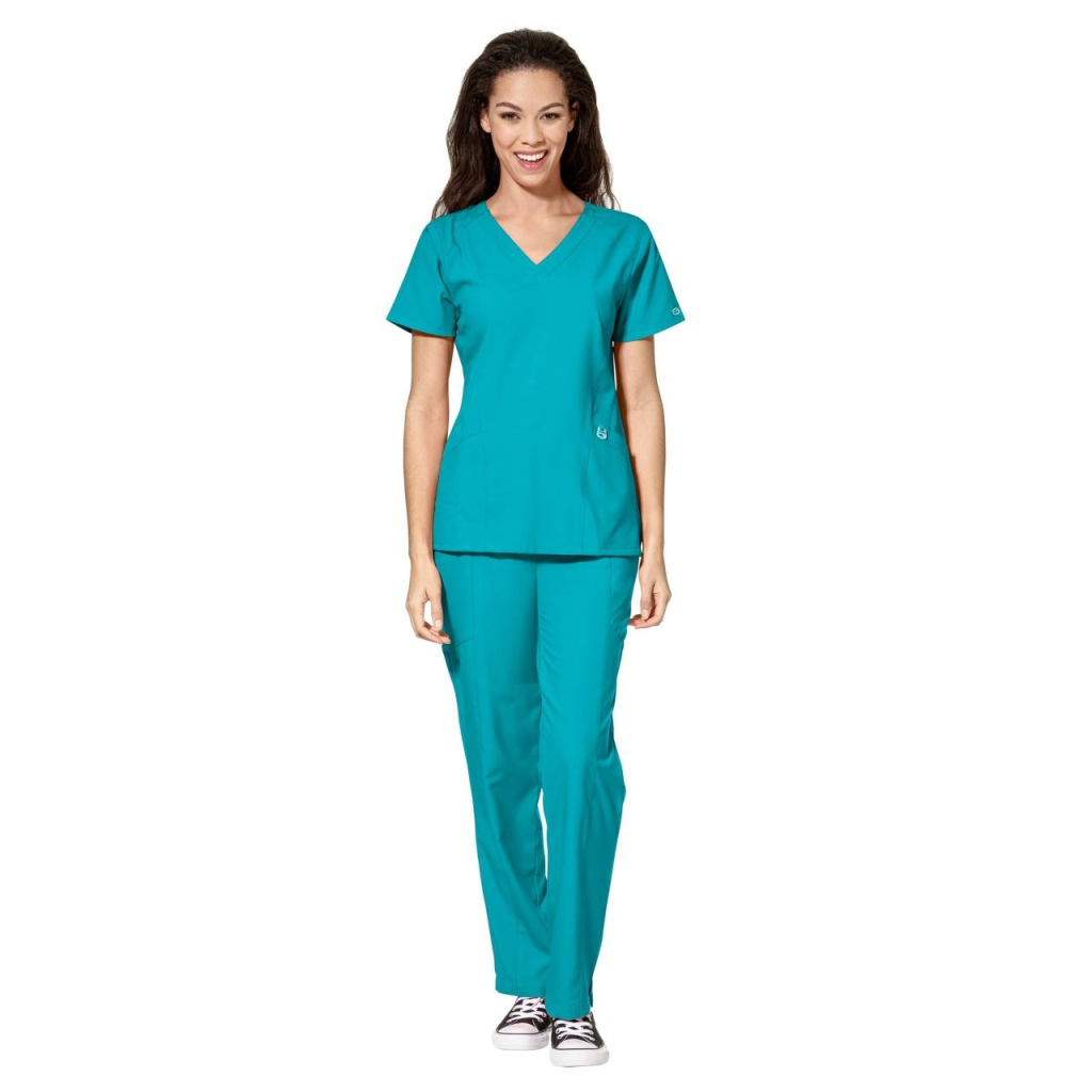 Pantaloni uniforma medicala, W123, 5155-TEAL