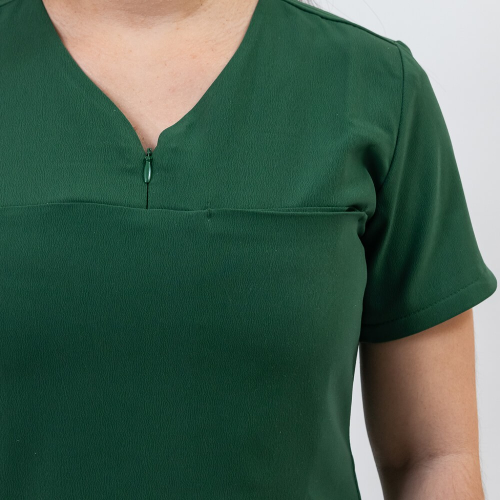 Bluza medicala Lotus Flex, stretch, verde hunter, TS-NP10