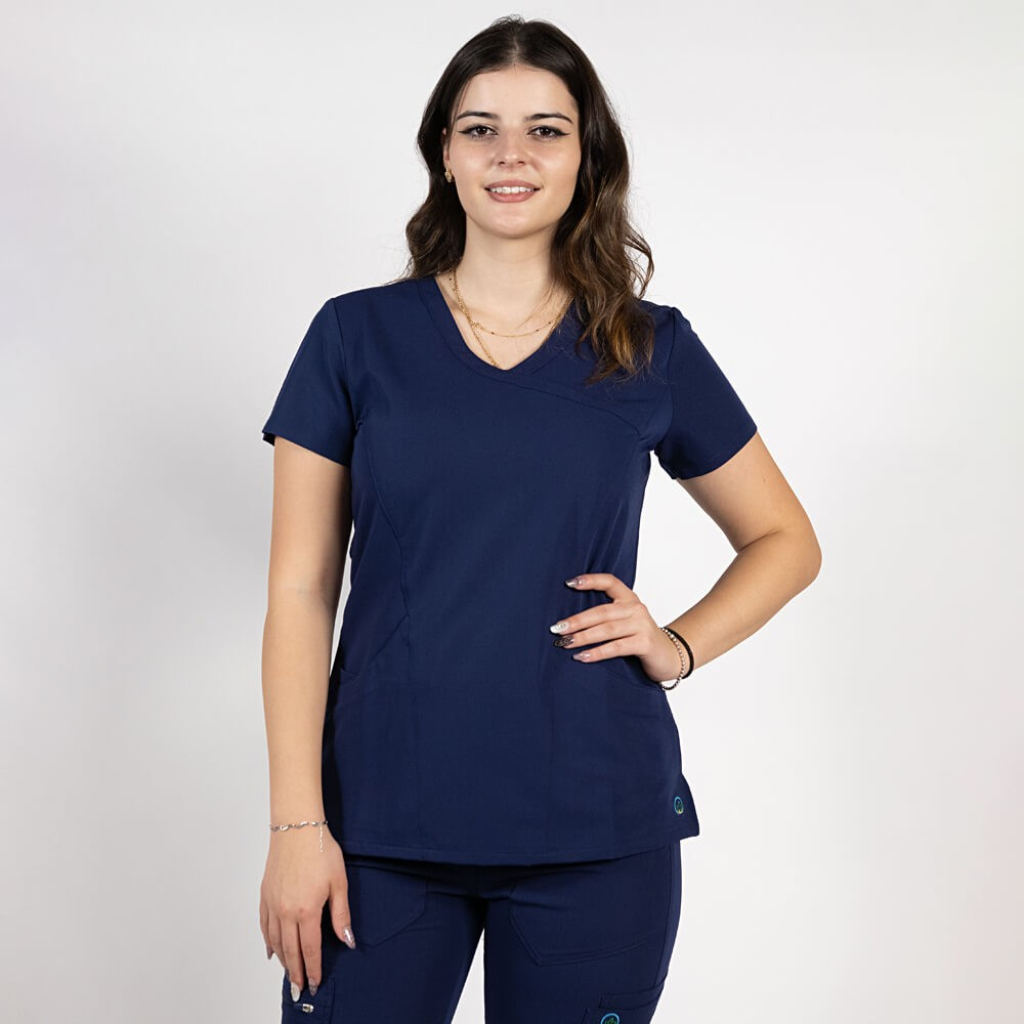 Bluza medicala Lotus Flex, stretch, bleumarin, TRS-NP13 2XS