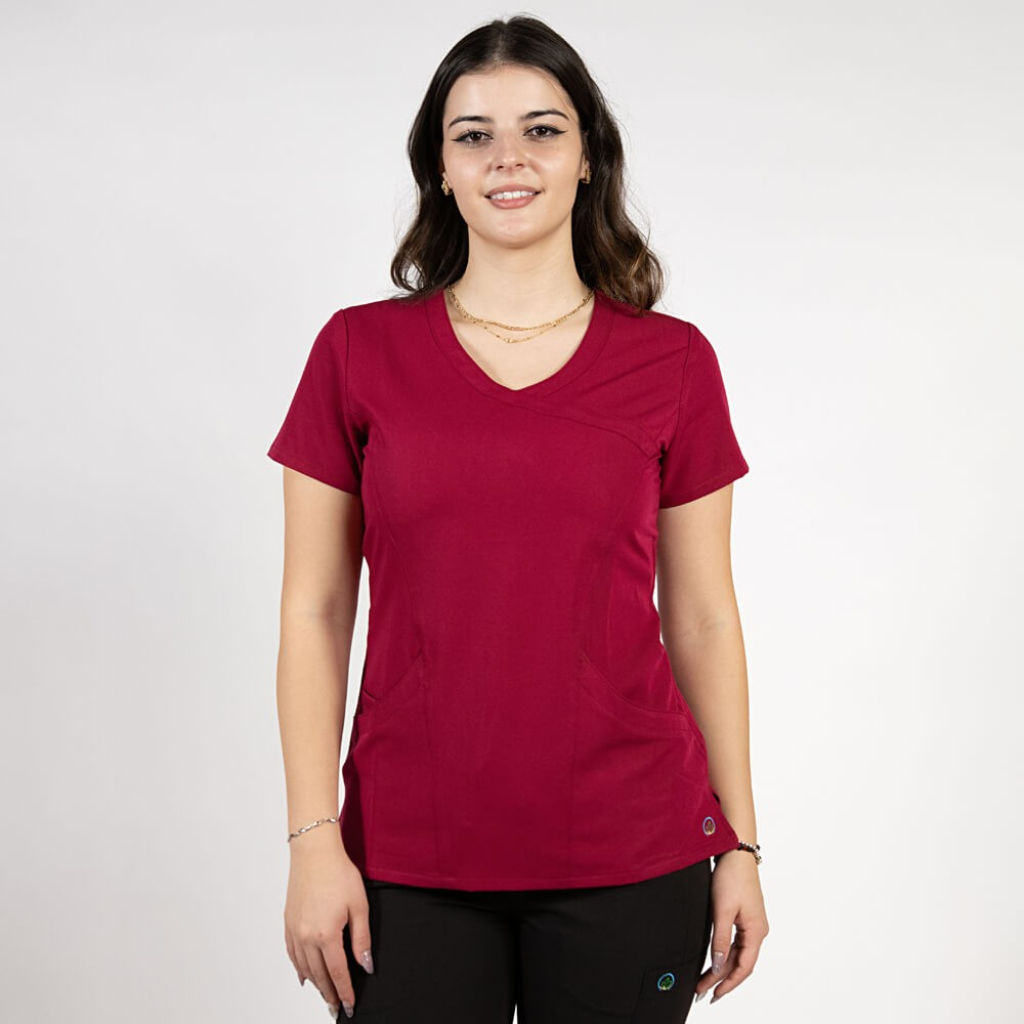 Bluza medicala Lotus Flex, stretch, visiniu, TRS-NP13