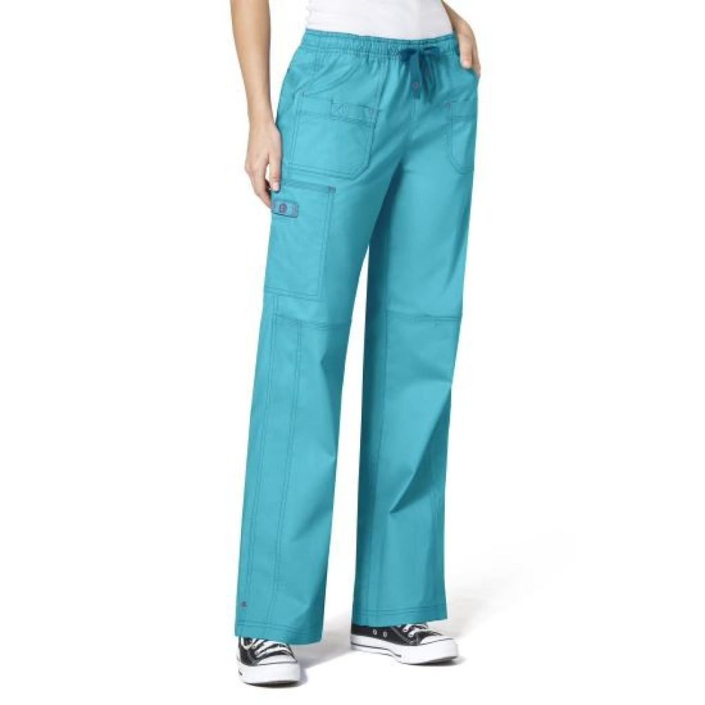 Pantaloni uniforma medicala, WonderFLEX, 5108- AQU