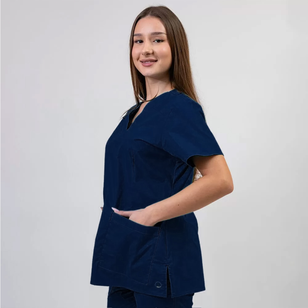 Bluza medicala Lotus Flex, stretch, Bleumarin, CVC-NP1 2XS